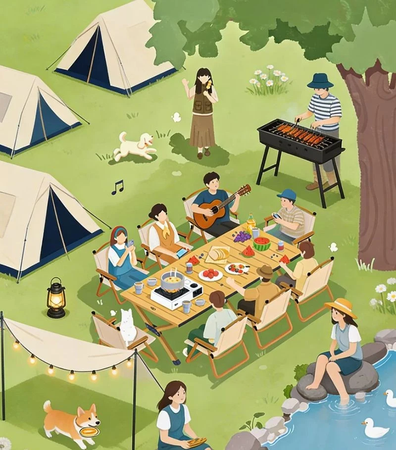 Roll Up Camping Table in A Bag suppliers